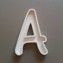 Lettre creuse en PVC blanc AR CENA