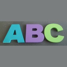 Lettre bois modèle ARIAL BLACK