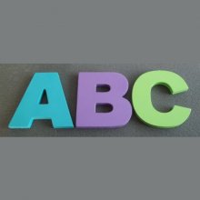 Lettre bois modèle ARIAL BLACK
