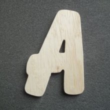 Lettre en bois modèle BALLOON
