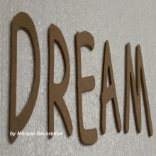 Lettre en bois decorative DREAM