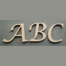 Lettre bois modèle LUCIDA CALLIGRAPHY
