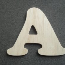 Lettre bois modèle ZEN