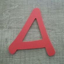 Lettre plastique PVC couleur ANIME