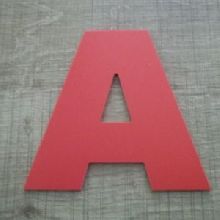 Lettre plastique PVC couleur ARIAL BLACK