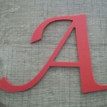 Lettre plastique PVC couleur LUCIDA CALLIGRAPHY