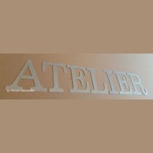 Lettres decoratives en zinc ATELIER 25 cm