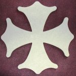 GRANDE CROIX OCCITANE en bois médium à peindre où à décorer