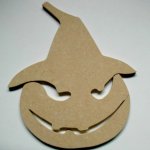 Personnage d' Halloween à décorer '  Citrouille à chapeau'