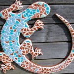 DIY- Kit mosaïque - 'Lézard Lune ' à faire soi même.