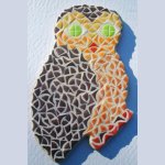 DIY KIT mosaïque ' Chouette Chevèche'