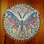 Kit D'clic mosaïc  ' Papillon Machaon' Dessous de plat où déco murale