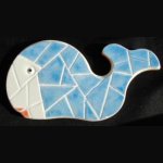Kit mosaïque/puzzle ' BALEINE BLEUE '
