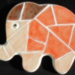 Kit mosaïque/puzzle enfant 'Eléphanteau' 