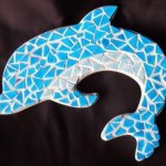 DIY Kit mosaïque enfant 'Dauphin bleu' 