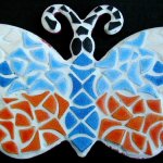 Diy Mosaïque prédécoupée Papillon 'Papiblue' Kit enfant
