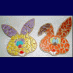 Kit mosaïque enfant 'JO et JU' lapins 