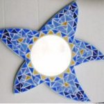 DIY Coffret Kit créatif  mosaïque 'MIROIR ETOILE DE MER BLEUE'