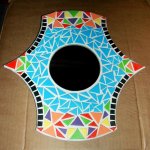 DIY Coffret   Mosaïque  ' Miroir Arlequin'