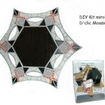 DIY Coffret création Kit, miroir mosaïque 'Etoile des neiges¨