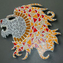 DIY Mosaïque en kit ' Lion rugissant '