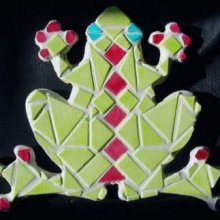 DIY Kit mosaïque enfant   'Grenouille verte' 