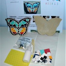 DIY Kit mosaïque 'magnet papillon'   enfant 4/10 ans
