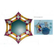 DIY Coffret création, Kit mosaïque  'Miroir étoile'