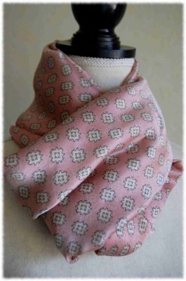 Snood écharpe en soie sauvage