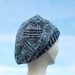 Beret enfant couleur gris, bleu, turquoise, blanc