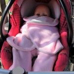 couverture bébé combi d'ange spéciale nacelle, cosy, hamac et porte bébé en polaire