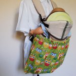 Couverture spéciale porte bébé en forme de sac avec élastique