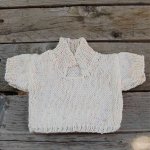 Pull poupée en coton à manches courtes
