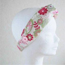 Bandeau adulte rose vert beige pour cheveux et tenir les masques 
