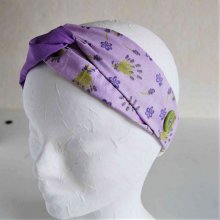 Bandeau motif bouquets de lavande 