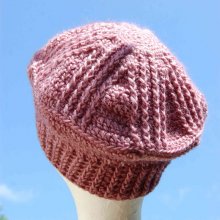 Béret rose foncé pour enfant