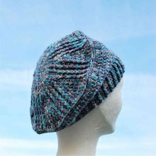 Beret enfant couleur gris, bleu, turquoise, blanc