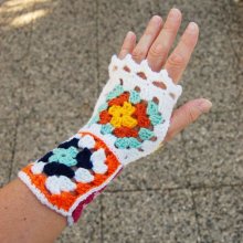 Mitaines réversibles pour adulte aux couleurs acidulées