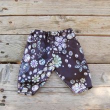 Pantalon poupée satin motif diamants