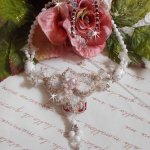 Collier Nuit Etoilé avec des perles semi-précieuses et Cristaux de Swarovski