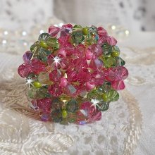 Bague cristal 'Miss Lady' belle folie