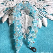 Bracelet cristal 'Crystal Blue' belle transparence