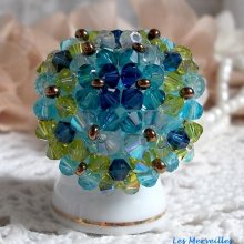 Bague cristal 'Espérance' raffinement ces couleurs