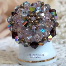 Bague cristal 'Charmeuse' précieuses perles
