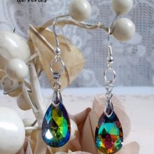 Boucles d'oreilles Merveilles 'Volcano' mille reflets