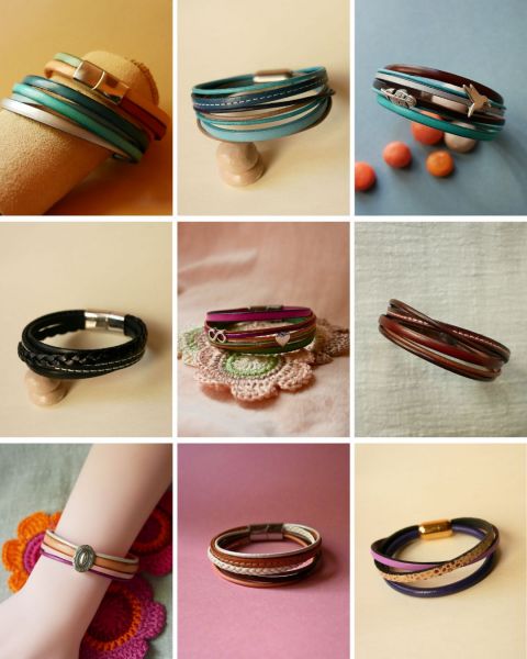 collection manchettes cuir