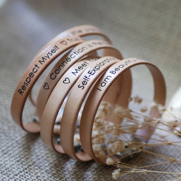bracelets aux messages de motivation bien être