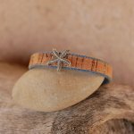 Bracelet liège & jean's étoile de mer