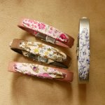Bracelet Florâme personnalisé au ruban liberty et cuir au choix