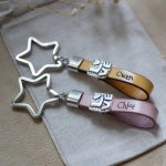 Porte-clés Love en cuir personnalisable par gravure Saint Valentin